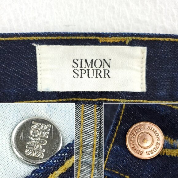 Simon Spurr Selvedge Denim Jeans Straight Leg Made USA Men's "31" Actual 33x31 - Picture 6 of 12